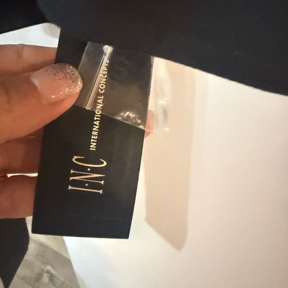 INC International Concepts Black Trench Coat - Picture 4 of 6